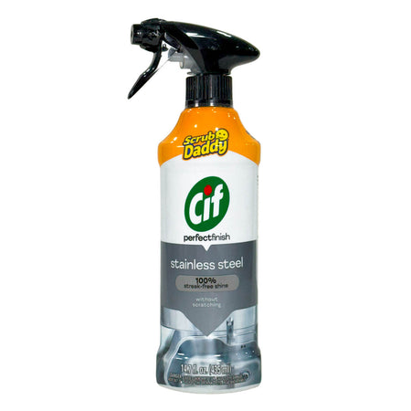 ¡NUEVO! CIF Acabado Perfecto - Spray Limpiador Para Acero Inoxidable