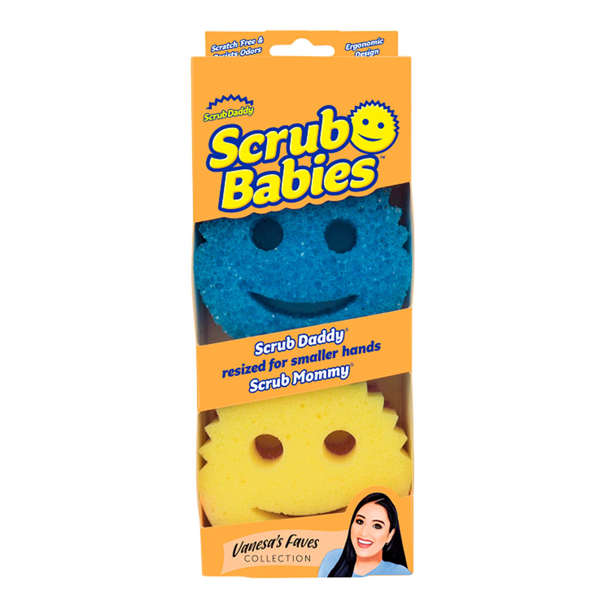 Scrub Babies (2 piezas) Scrub Daddy Baby + Scrub Mommy Baby scrubdaddymx
