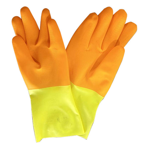 Cargar la imagen en el visor de la galería, Guantes de Látex doble capa uso rudo, Scrub Daddy, talla M.
