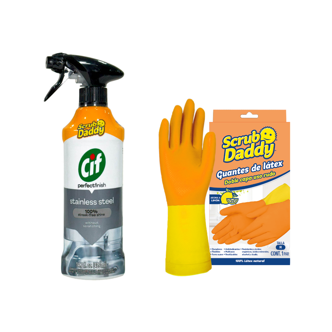 Bundle Spray Limpiador para Acero Inoxidable - Talla G.