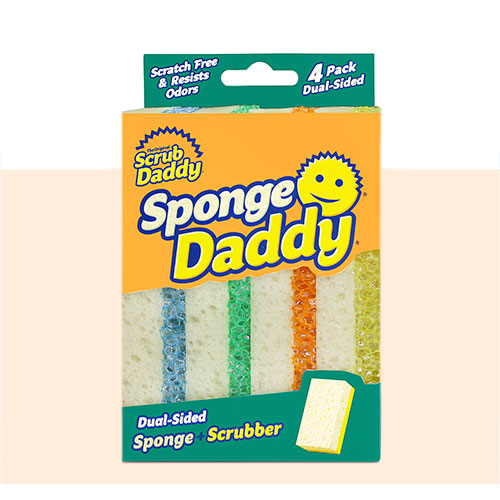Sponge Daddy  4 Piezas ( Doble Cara) - scrubdaddymx